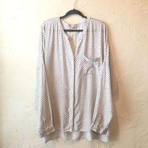Old Navy relaxed smocked button front top